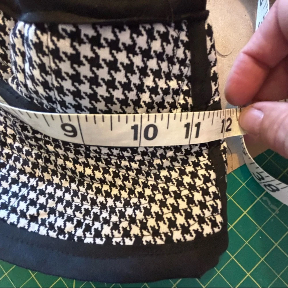 22” Batman/Houndstooth Blue and Black Reversible Bucket Hat Hand Crafted‎ 001